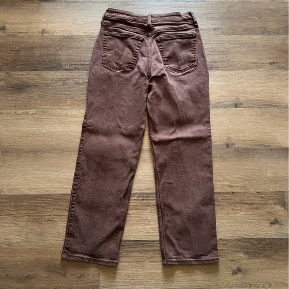 Hollister Women's Brown Straight Leg Jeans - Picture 3 of 11